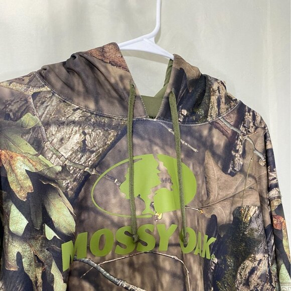 Mossy Oak Men's Hoodie 3X Camouflage With Green Logo Graphic - Picture 5 of 7